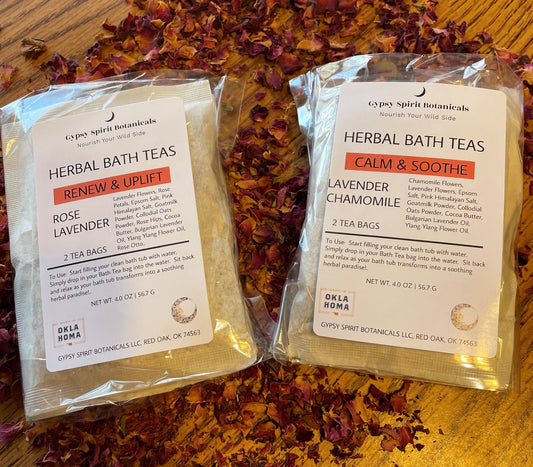 Herbal Bath Teas - Renew & Uplift - Calm & Soothe
