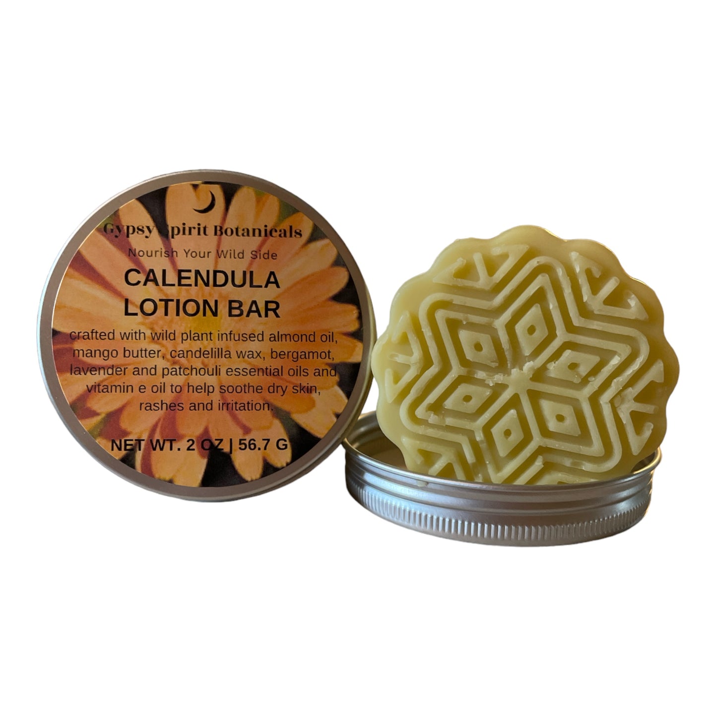 Calendula Lotion Bar in Recyclable Tin