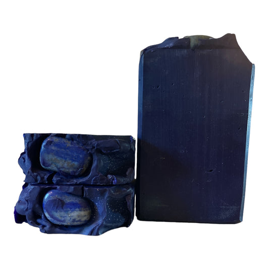 Handcrafted Chakra Soap  with Lapis Stone