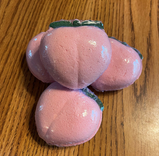 Peachy Bath Bombs for bathing fun